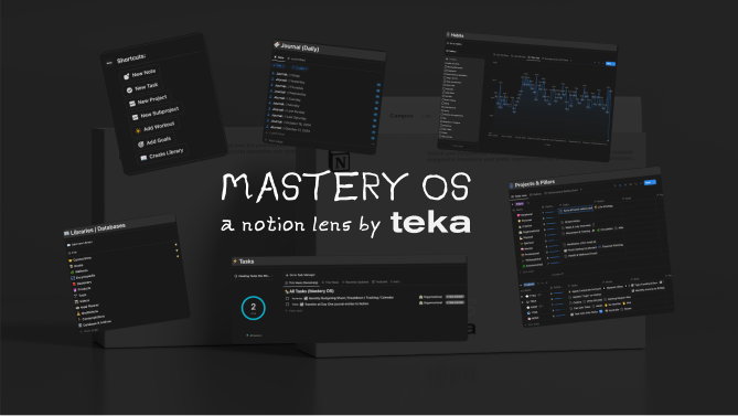 Mastery OS — a notion lens by teka